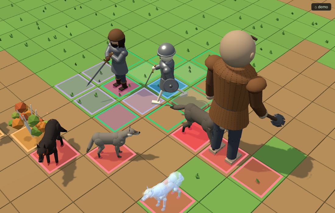 3D arena: a party against wolves